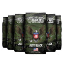 (6 pack) Black Rifle Coffee Company Just Black, Medium Roast, Ground Coffee,12 oz