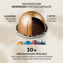 Nespresso Capsules Vertuo, Melozio, Medium Roast Coffee, 30-Count Coffee Pods
